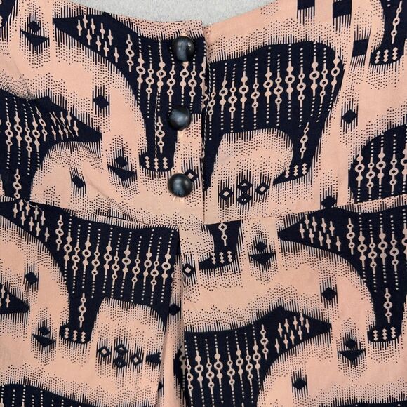 Anthropologie Maeve Dress Womens 2 Pink Zola Polar Bear Pocket Eclectic Mini - Picture 10 of 14